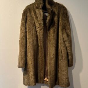 Worthington Olive Teddy Jacket